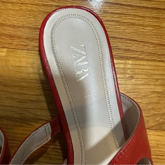 Zara Women's Red Mules size 35 - Picture 7 of 8